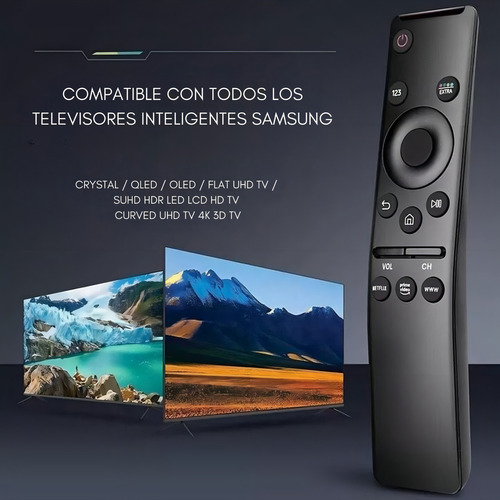 2 Control Generico Compatible Para Samsung Smart Uhd Tv 4k