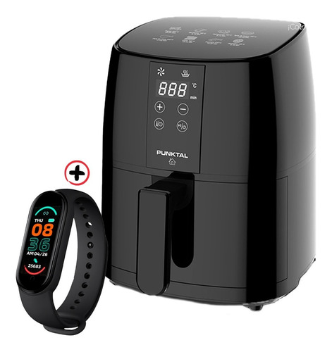 Freidora Sin Aceite Punktal Pk-290 Control Digital 4 Lt + Sm