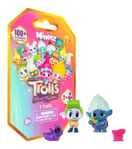 Trolls Dreamworks Band Together Mineez Cifras Coleccionables