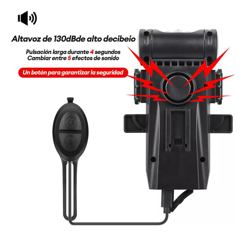 Luz Usb Bicicleta Recargable Delantera Y Traser 4 Modos