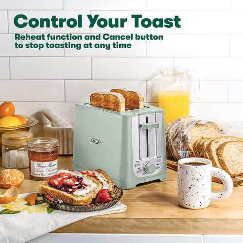 Toaster Bella 2 Rebanadas Con Cierre Automático, Ranuras Ext