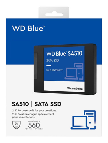 Imagen 3 de 9 de Disco Solido Interno Western Digital 250gb 3d Blue Sata