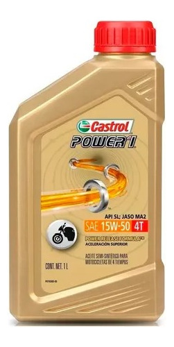 Aceite Castrol Power 1 4t 15w50 Semisintetico 1l - S4m