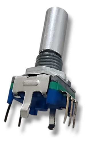 (3 Pz) Potenciometro Sin Fin Encoder 5 Pines Con Switch 20mm
