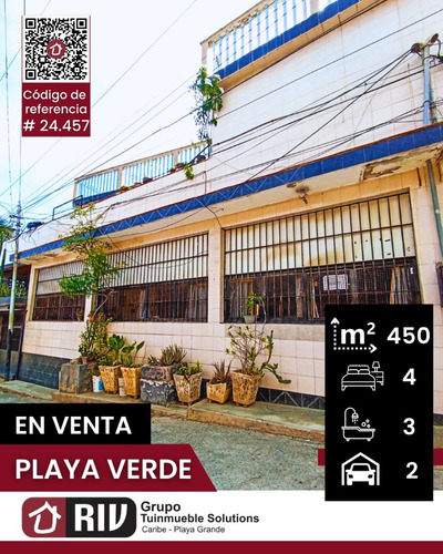 Venta - Casa En Playa Verde, Catia La Mar. Estado La Guaira.