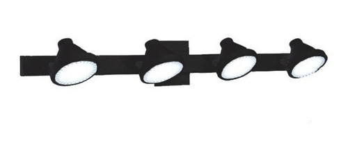 Aplique Techo Pared Acero Orientable 4 Luces + Ar111 Led