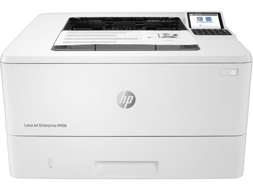 Impressora função única HP LaserJet Enterprise M406dn branca 110V - 127V
