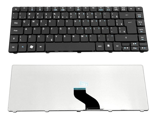 Teclado Para Acer Aspire E1-471-6627 E1-431 2845 4253-bz806 Cor Preto Idioma Português Brasil