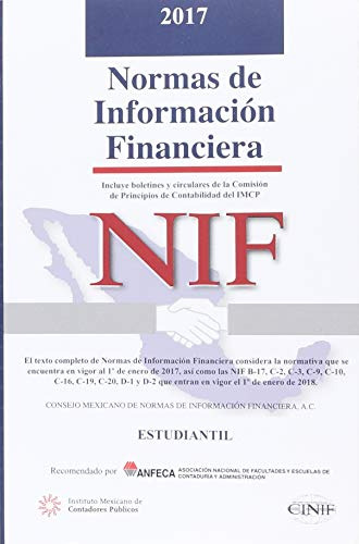 Libro Nif Normas De Información Finaciera 2017 Estudiantil D