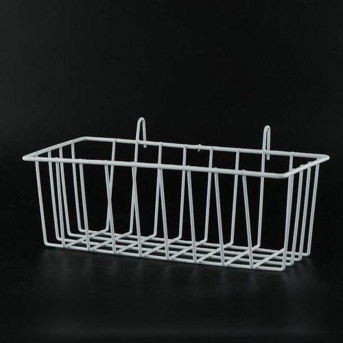 Cesta Colgante De Hierro Blanco