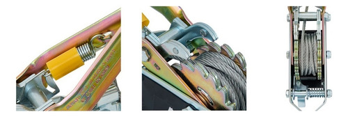 Malacate Manual Con Cable De Acero De 4 Ton 6mm X 3m