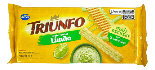 Galleta Triunfo Wafer Limao 48x105g