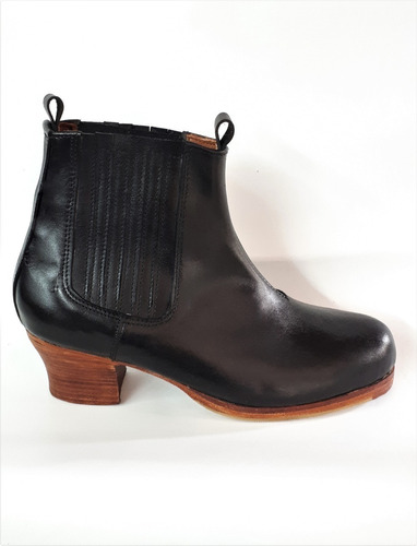 Botas Cortas Baile Profesional Cuero Folklore Folclore Gavor