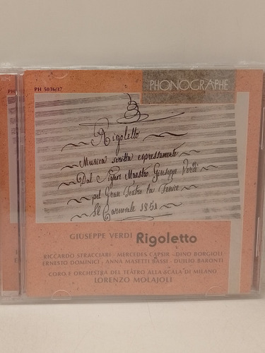 Verdi/ Rigoletto Cd Nuevo 