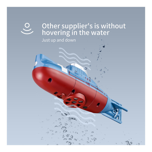 Barco De Controle Remoto Mini Rc Submarine Rc Boat Azul