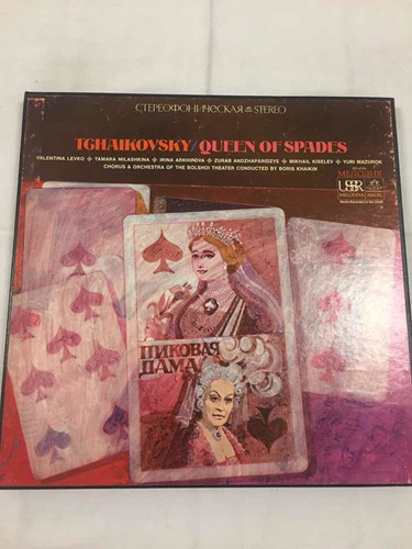 Tchaikovsky Queen Of Spades Bolshoi Box Vinilo Lp Importado