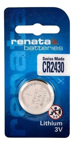 Bateria Pila Renata Cr2430 Tamaño Botón 3 Voltios De 1 Unidad