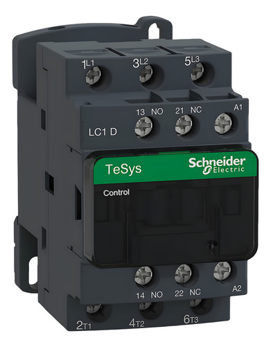 Contactor Tripolar 3x18a Bobina 380v 1na 1nc 7,5kw Schneider