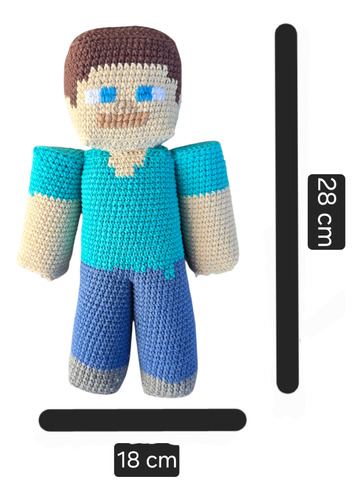 Steve Minecraf Amigurumi