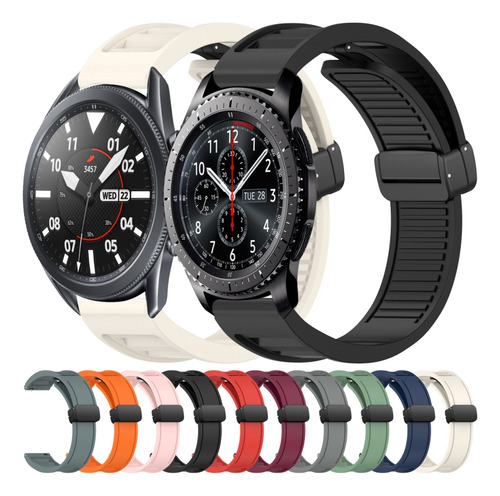 Black Silicone Strap For Samsung Galaxy Watch 46mm