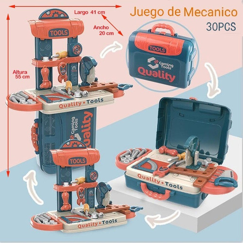 Imagen 6 de 8 de Juego De Doctor, Cocina, Mecanica Y Belleza Para Niños