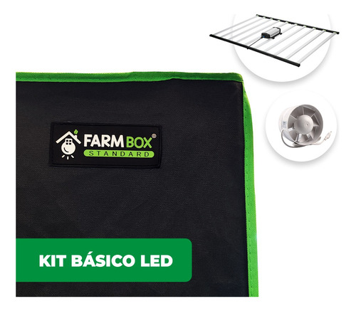 Kit Indoor Básico Led Standard 240x120x200 Cultivo Indoor