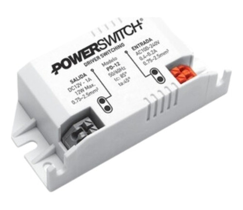 Driver Powerswitch 12v 12w 1a Gabinete Plástico Ip20 