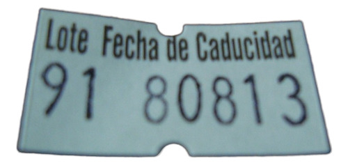 Etiqueta Lote Fecha De Caducidad Etiquetadora Manual 10 Pqts