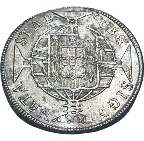 Moeda Prata 960 Réis 1821 Rio V. Ce-23a Muito Rara Lima 1805