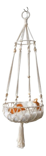 Para Hamaca Grande Macramé For Gatos, Columpio Colgante Ma