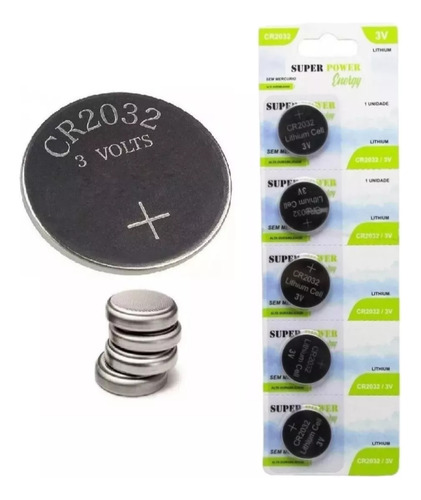 10pcs Bateria Cr2032 Pilha Alcalina Super Power 02 Cartelas