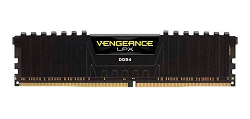 Imagen 4 de 4 de Memoria RAM Vengeance LPX gamer color negro 16GB 2 Corsair CMK16GX4M2B3200C16