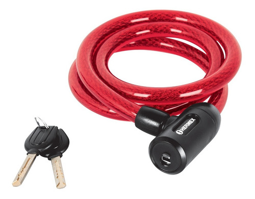 Candado Cable 1.20 Mt X 15 Mm Con Llave Uso Rud Hermex 43920
