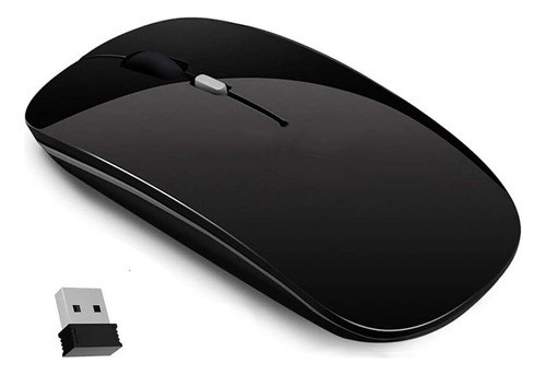 Mouse Inalambrico Ultra Fino Con Nano Receptor Wireless ® Color Negro