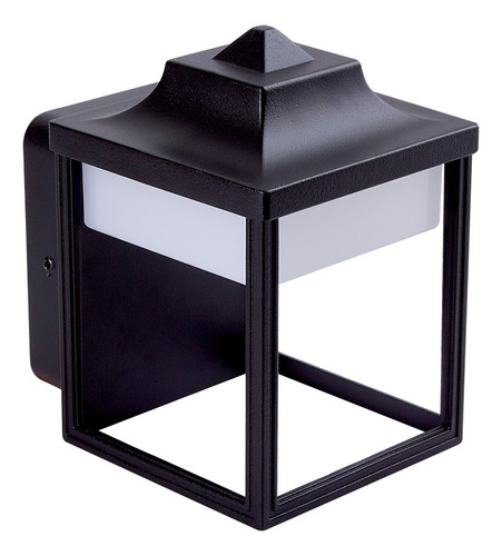 Farol De Pared Exterior Led Oxalis Negro 9w 3000k Tecnolite