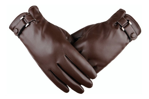 Guantes Cuero Pu Táctil / Guante Hombre Elegante