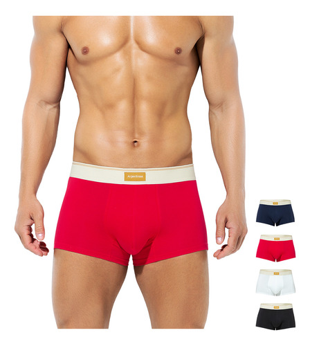 Arjen Kroos 4pcs Calzoncillos Boxer Algodón Hombre