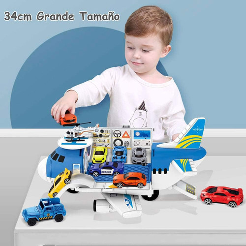 Y 8 Carritos 1 Avioncito Diy Juego De Avión De Juguete