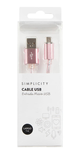 Cable Usb Simplicity Entrada Micro Usb