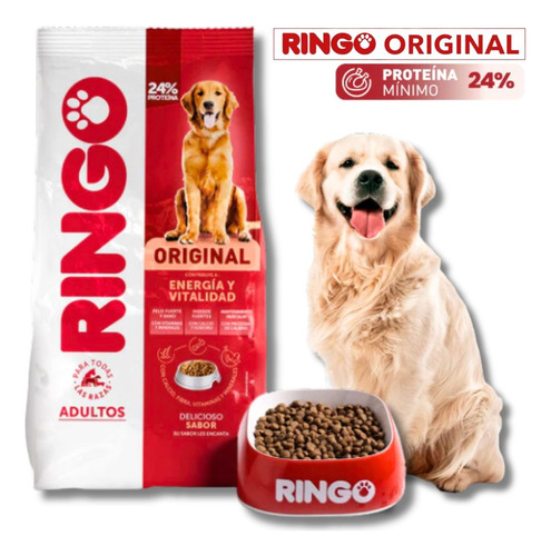 Perrarina Ringo Adultos Original 30kg Sin Colorantes