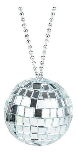 Collar Esfera Disco Espejo 2 Pulgadas Fiesta Retro 60 Piezas