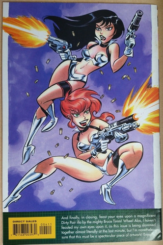 The Dirty Pair Sim Hell #4 Inglés Adam Warren