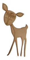 Comprar Bambi 29x15 Fibrofacil Mdf Cumpleaños Eventos Tortas Nordico