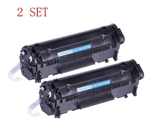 Pack 2 Toner Compatible Canon Lbp3000 / 12a Negro