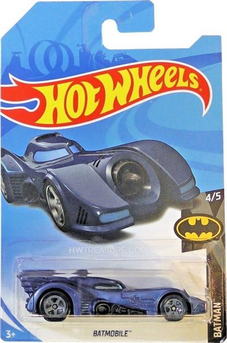 Hot Wheels Treasure Hunt Básico 1989 Batmobile Batman 4/5 
