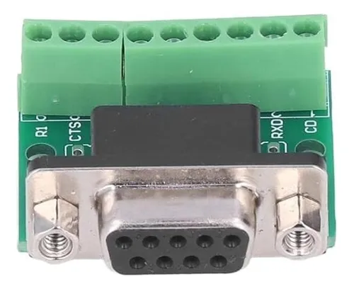 Conector Db9 Hembra Adaptador Bornera Pcb Serie Rs232 Rs485