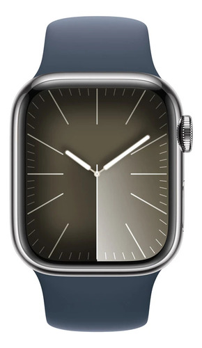 Apple Watch Series 9 41mm Nuevo Caja Plata Correa Azul Plateado Loop Deportiva Azul