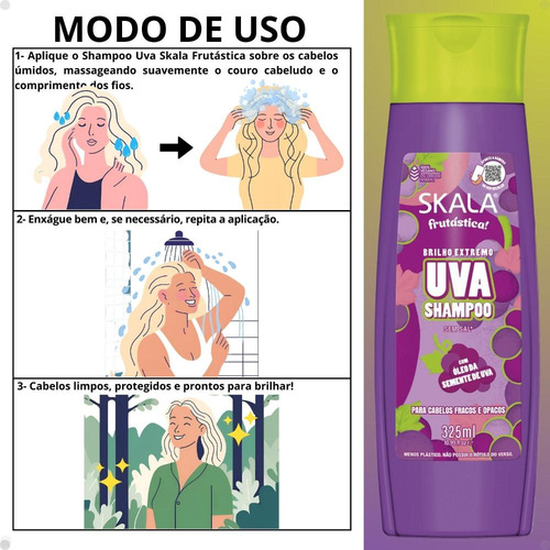 Shampoo Skala Uva 325ml