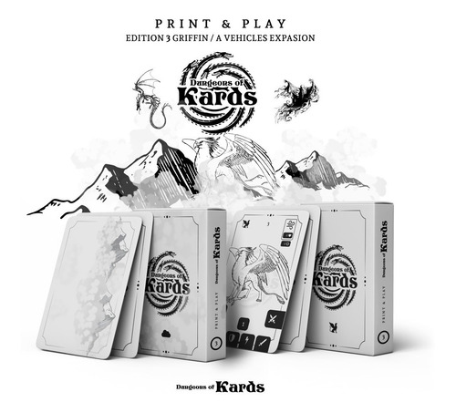 Dungeons Of Kards Print And Play Edição 3 Expansão Veiculos