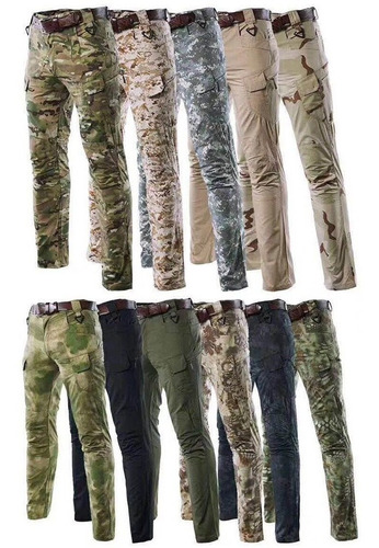 Imagen 2 de 5 de Pantalón Táctico Militar Resistente Airsoft + Gorro Tactico